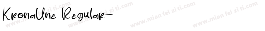 KronaUne Regular字体转换